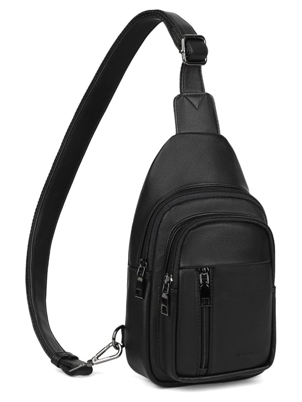 Faux Leather Sling Bag Crossbody Fanny Pack Women Adjustable Strap Small